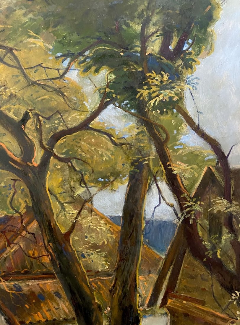 Oil painting House on the outskirts Litvinov Oleg Arkad'yevich - 11