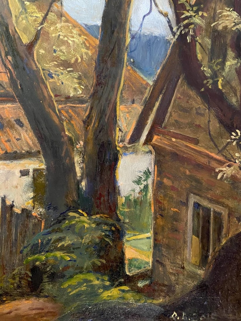 Oil painting House on the outskirts Litvinov Oleg Arkad'yevich - 2