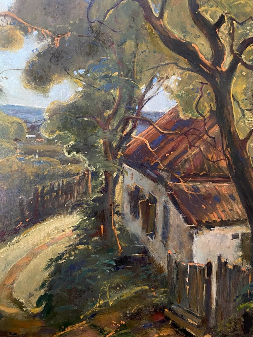 Oil painting House on the outskirts Litvinov Oleg Arkad'yevich - 4