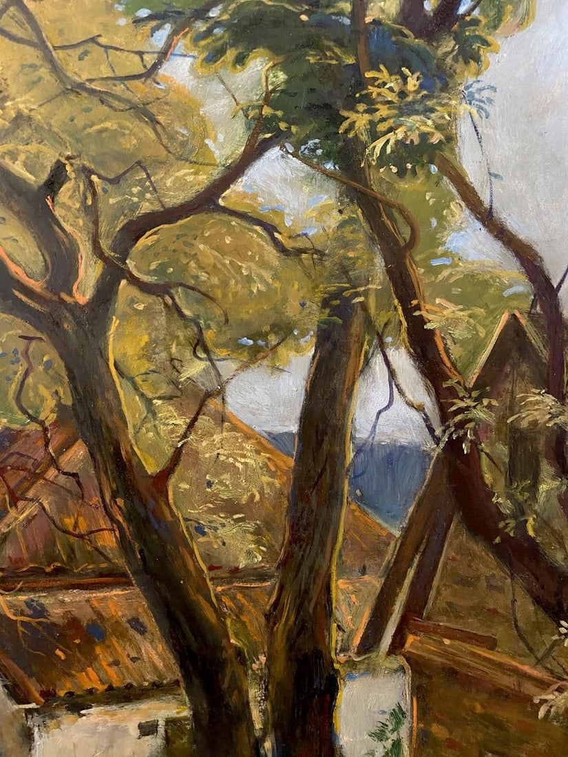 Oil painting House on the outskirts Litvinov Oleg Arkad'yevich - 5