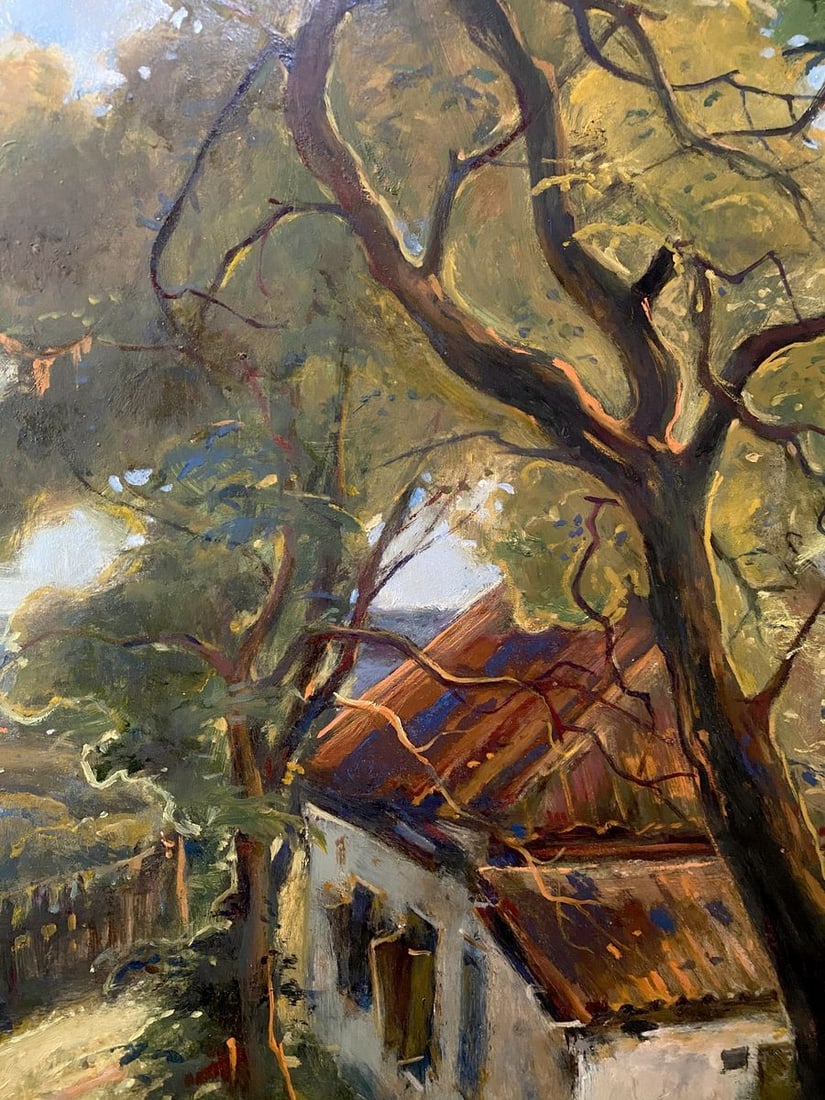 Oil painting House on the outskirts Litvinov Oleg Arkad'yevich - 6