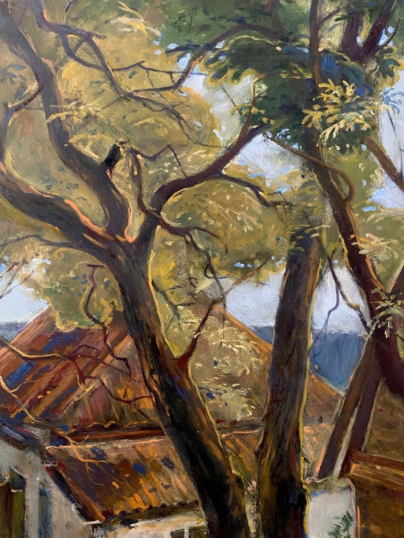 Oil painting House on the outskirts Litvinov Oleg Arkad'yevich - 7