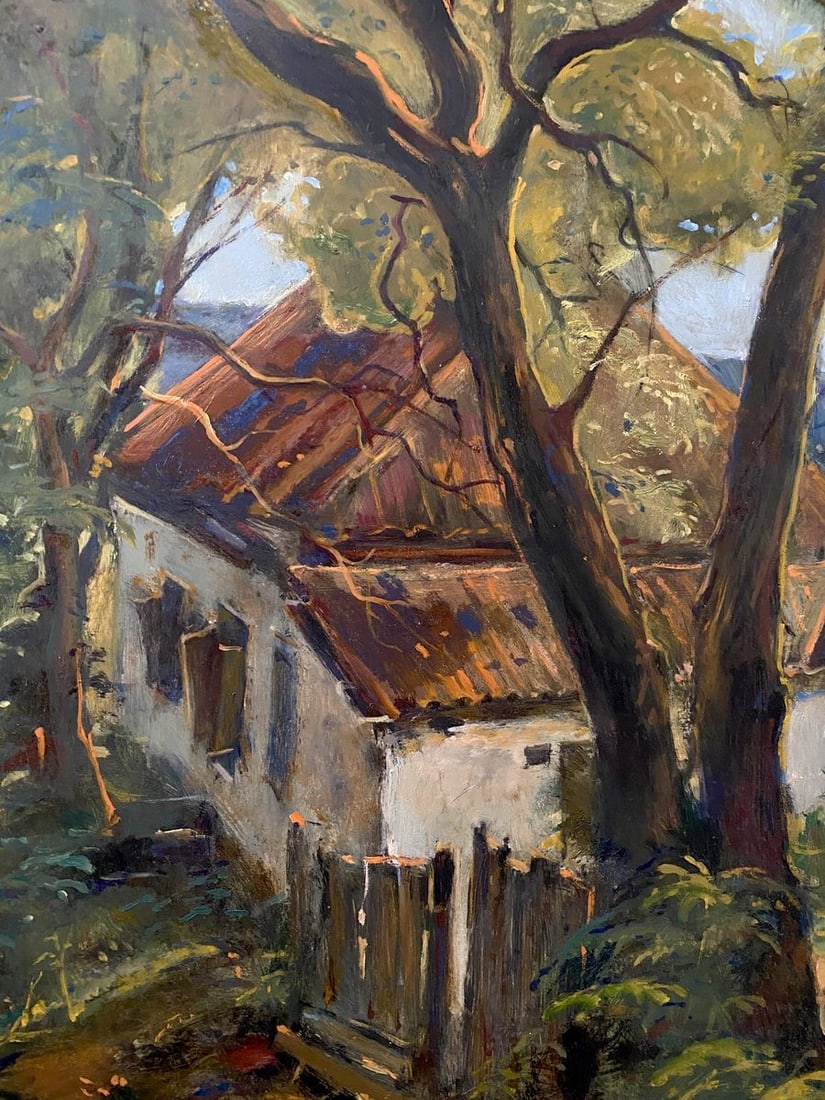 Oil painting House on the outskirts Litvinov Oleg Arkad'yevich - 8