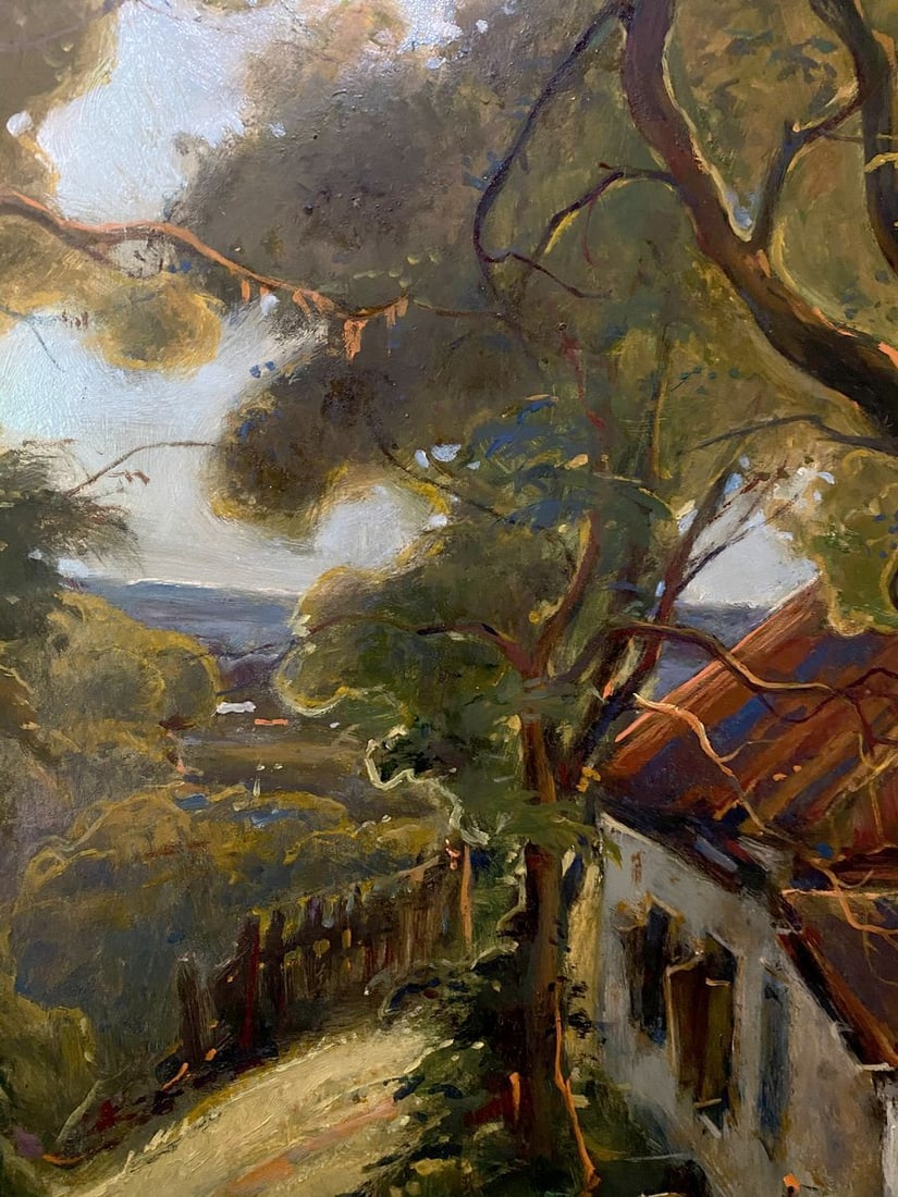 Oil painting House on the outskirts Litvinov Oleg Arkad'yevich - 9