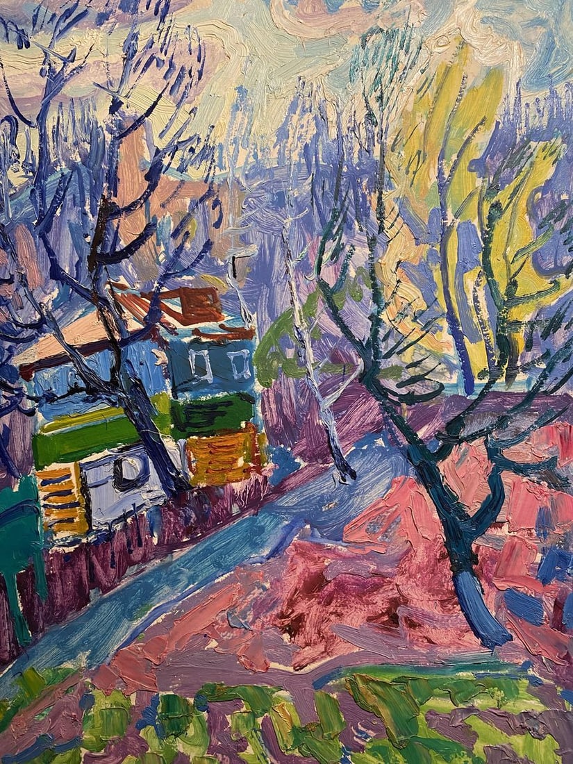 Oil painting In the garden Aleksandr Gluschenko - 2