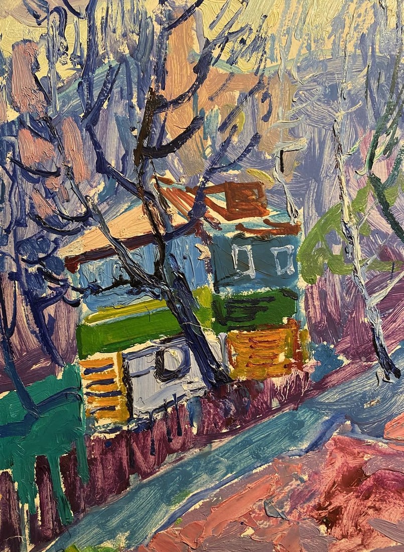 Oil painting In the garden Aleksandr Gluschenko - 3