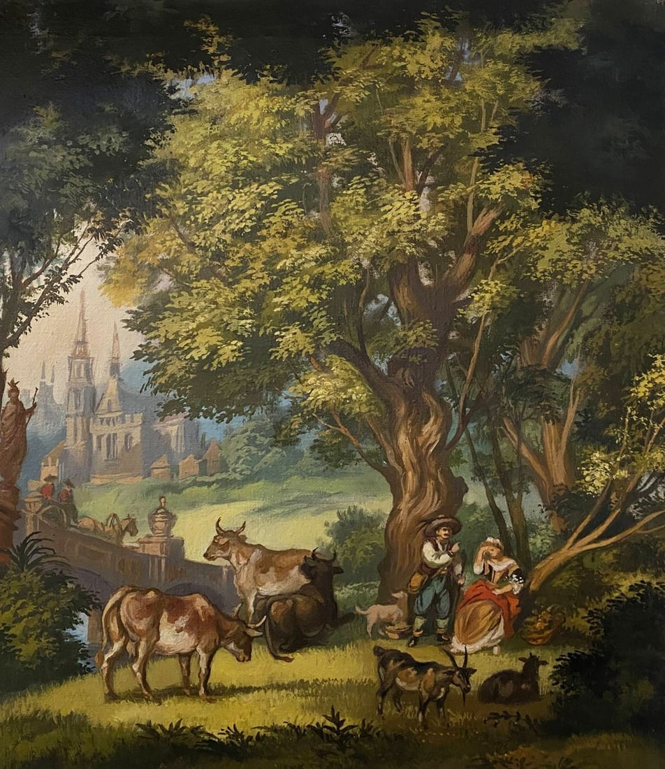 Oil painting Pastoral Alexander Arkadievich Litvinov (1 of 9)