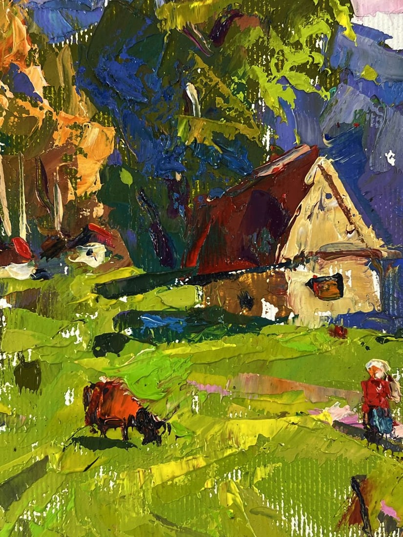 Oil painting Mountain houses Oleksiy Ivanyuk - 7