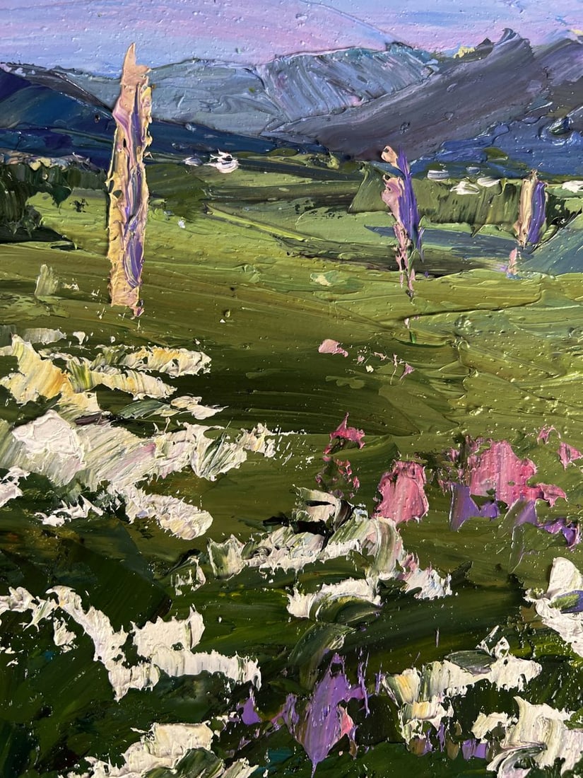 Oil painting Flowering mountain fields Boris Serdyuk - 10