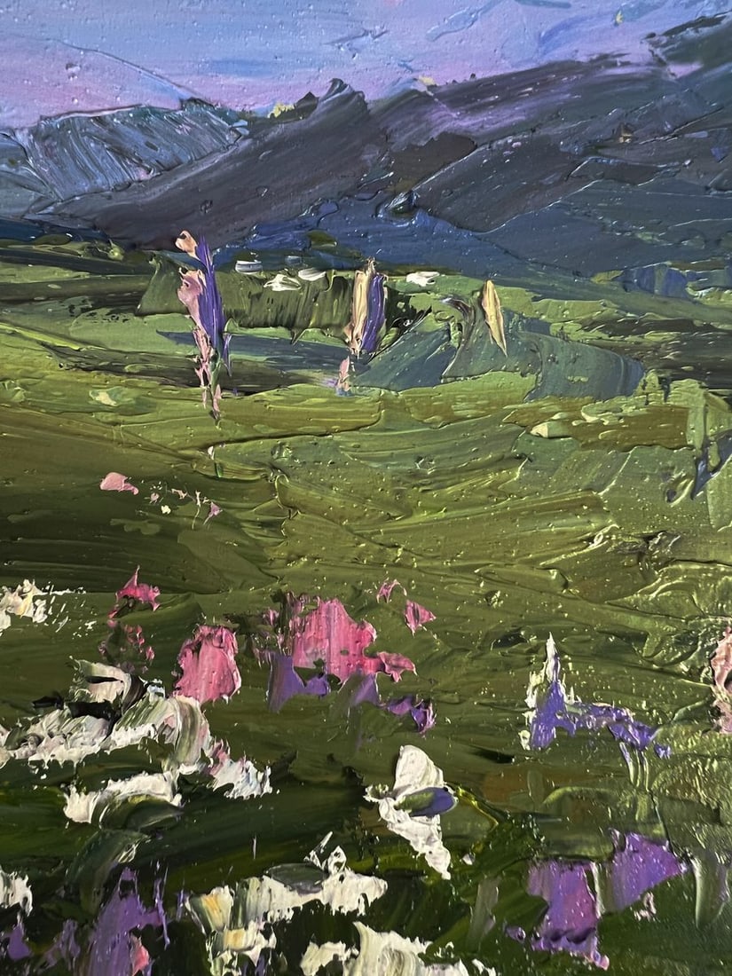 Oil painting Flowering mountain fields Boris Serdyuk - 5