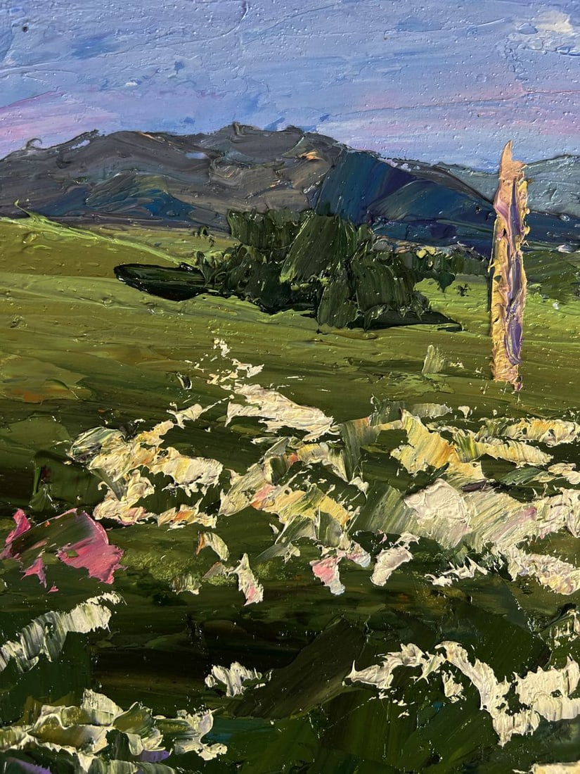 Oil painting Flowering mountain fields Boris Serdyuk - 7