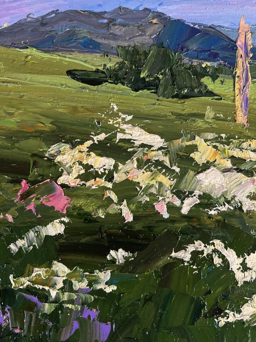 Oil painting Flowering mountain fields Boris Serdyuk - 8