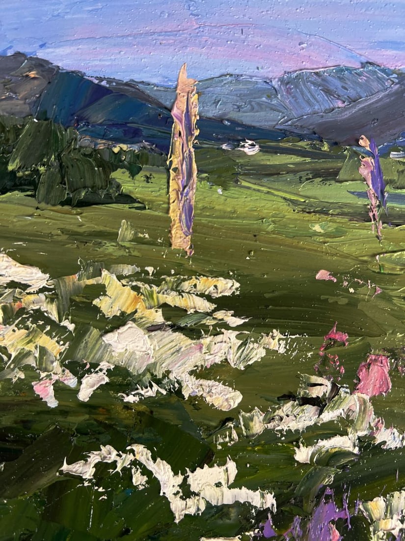 Oil painting Flowering mountain fields Boris Serdyuk - 9