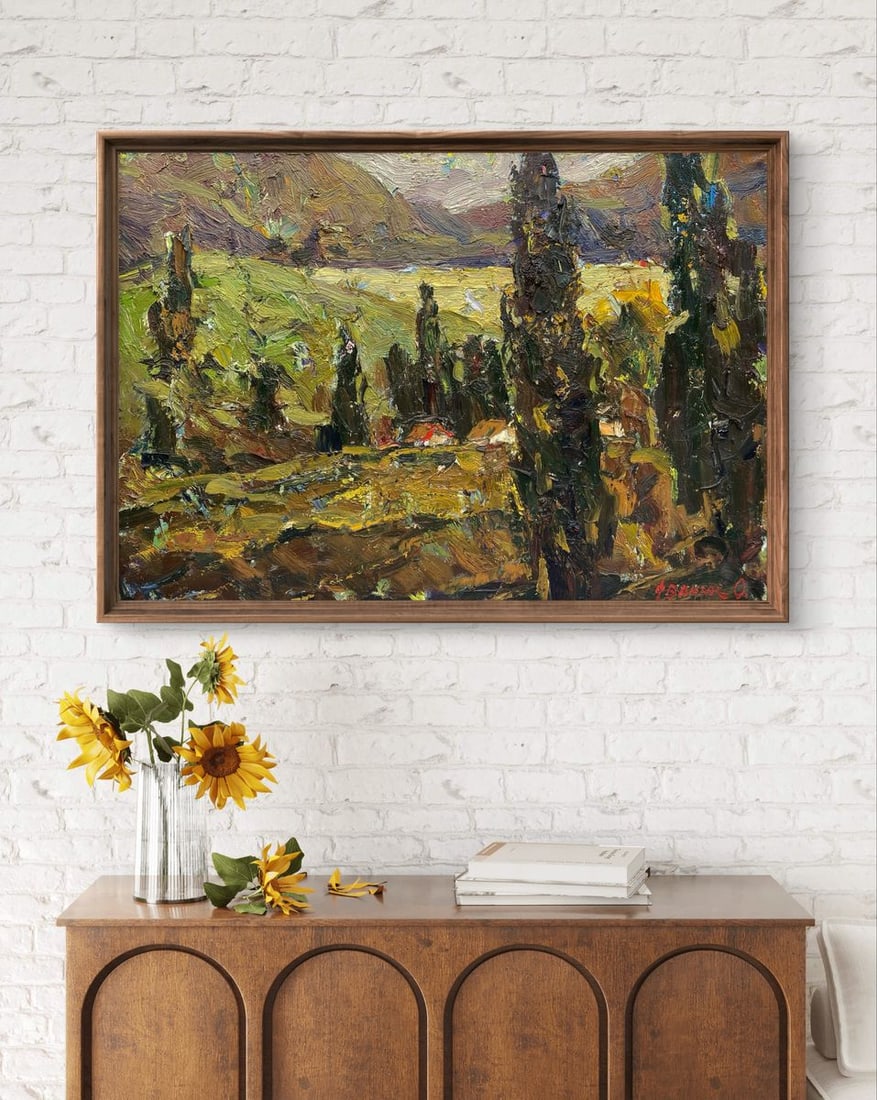 Oil painting Evening in the mountains Oleksiy Ivanyuk - 2