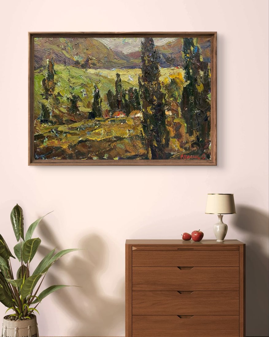 Oil painting Evening in the mountains Oleksiy Ivanyuk - 3