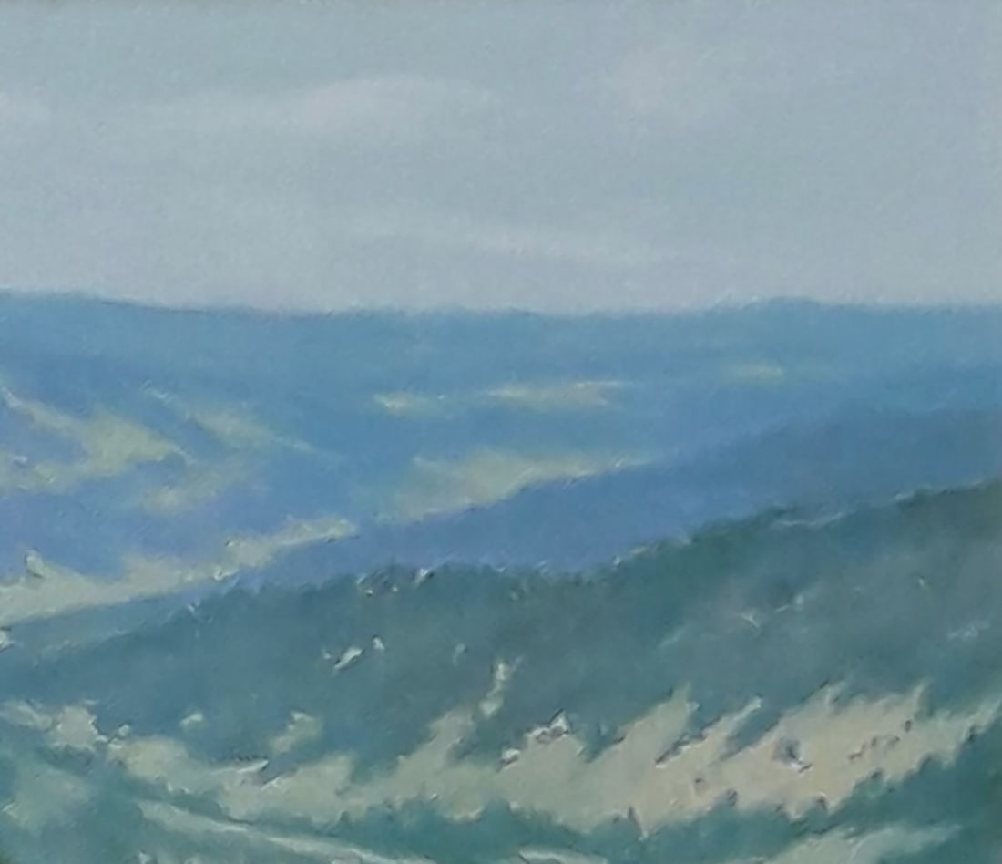 Oil painting View of forested mountains Vasily Korkishko - 6