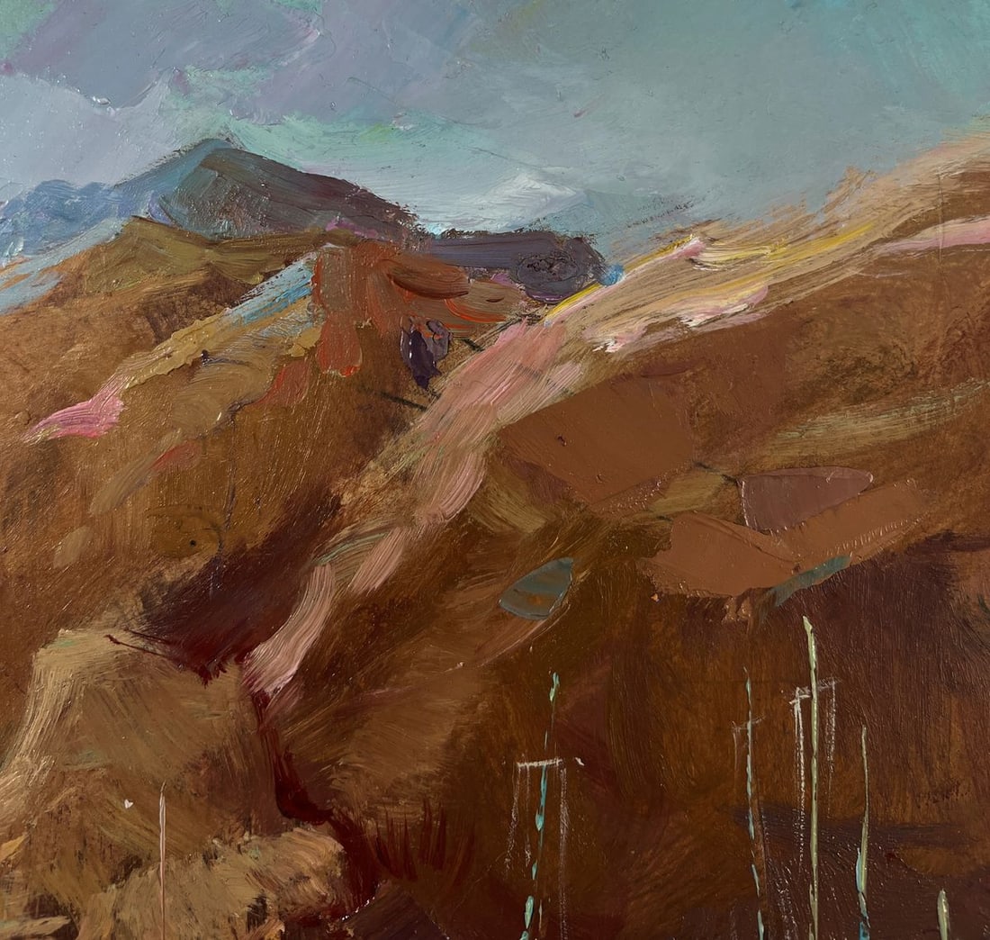 Oil painting Sails against the backdrop of mountains Yuriy Suprunchuk - 5