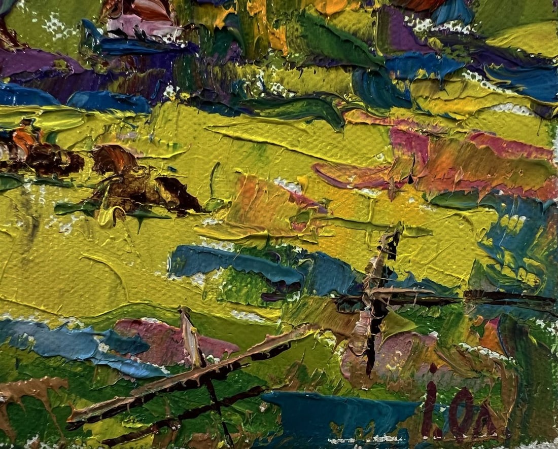 Oil painting Meadows near the mountains Oleksiy Ivanyuk - 5