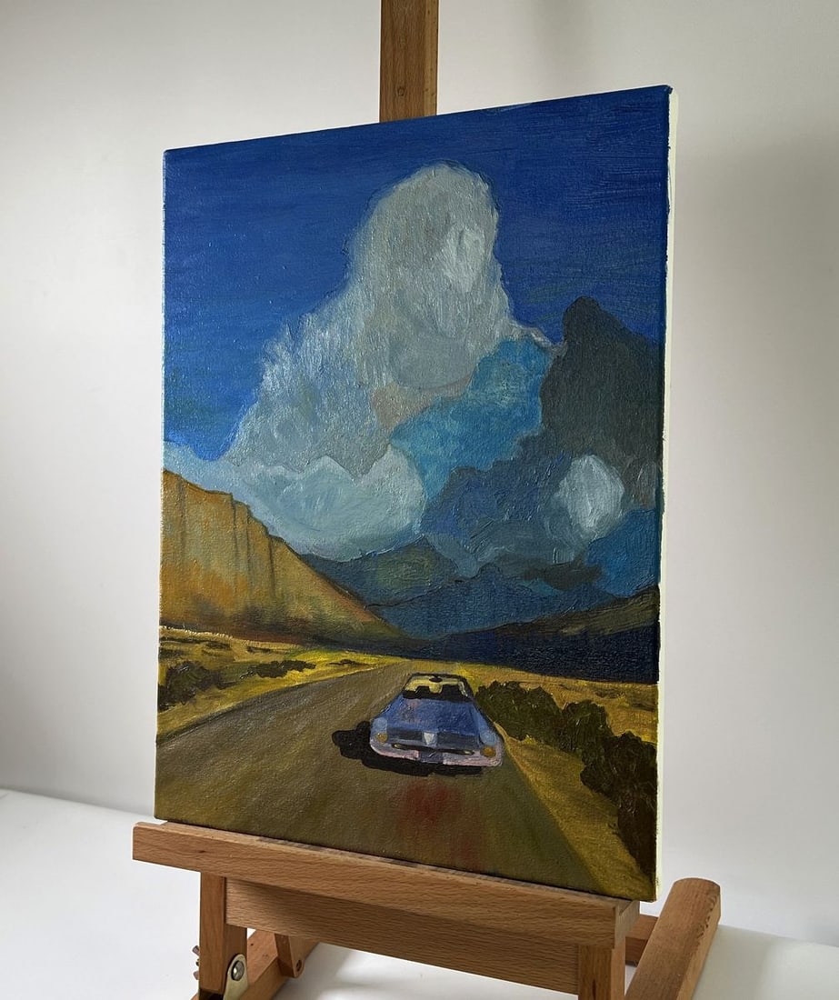 Oil painting Journey to the Mountains Unknown artist - 2