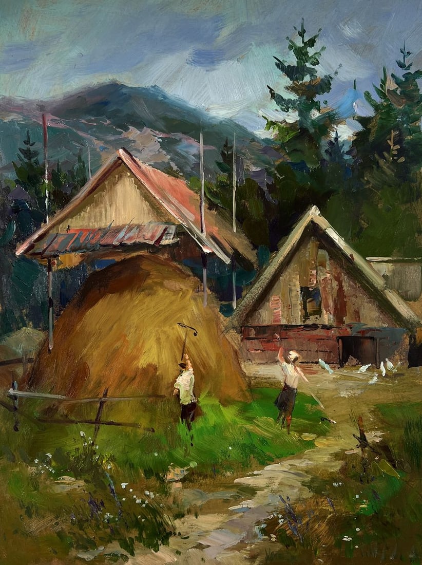 Oil painting House on the mountains Yuriy Suprunchuk - 3