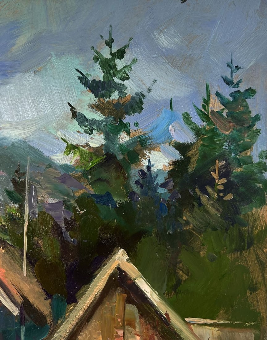 Oil painting House on the mountains Yuriy Suprunchuk - 4