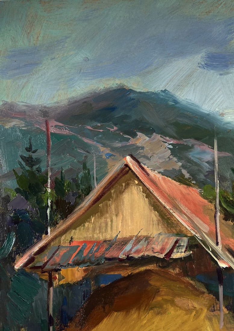 Oil painting House on the mountains Yuriy Suprunchuk - 5