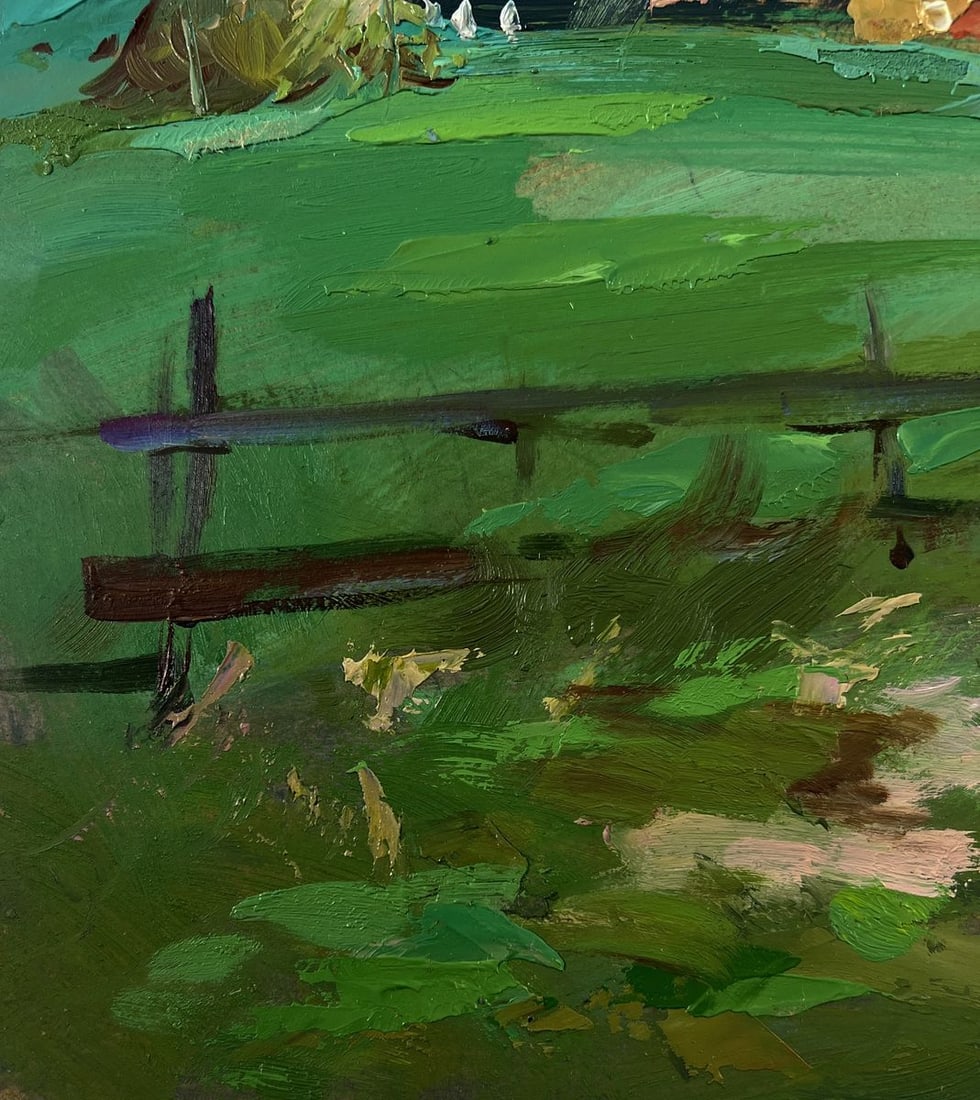 Oil painting Village in the mountains Yuriy Suprunchuk - 7