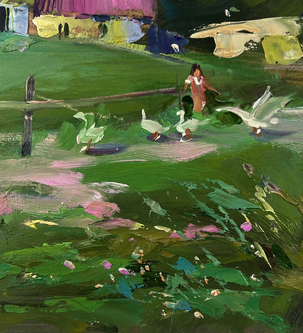 Oil painting Village in the mountains Yuriy Suprunchuk - 8