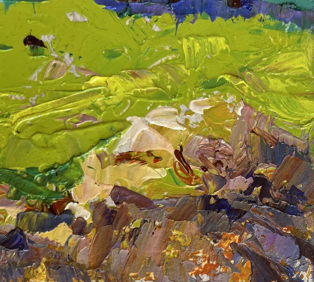Oil painting In the spring meadows Alex Kalenyuk - 4