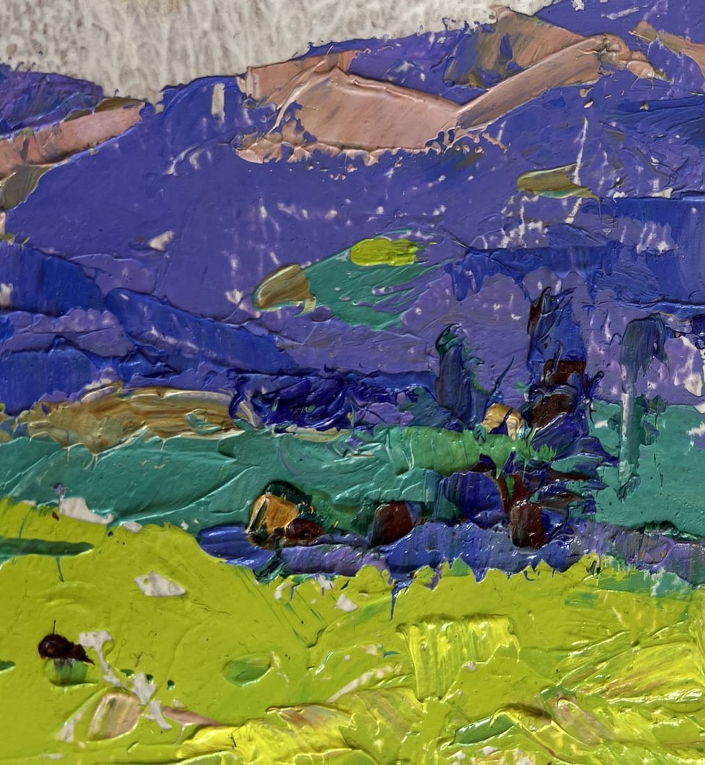 Oil painting In the spring meadows Alex Kalenyuk - 5