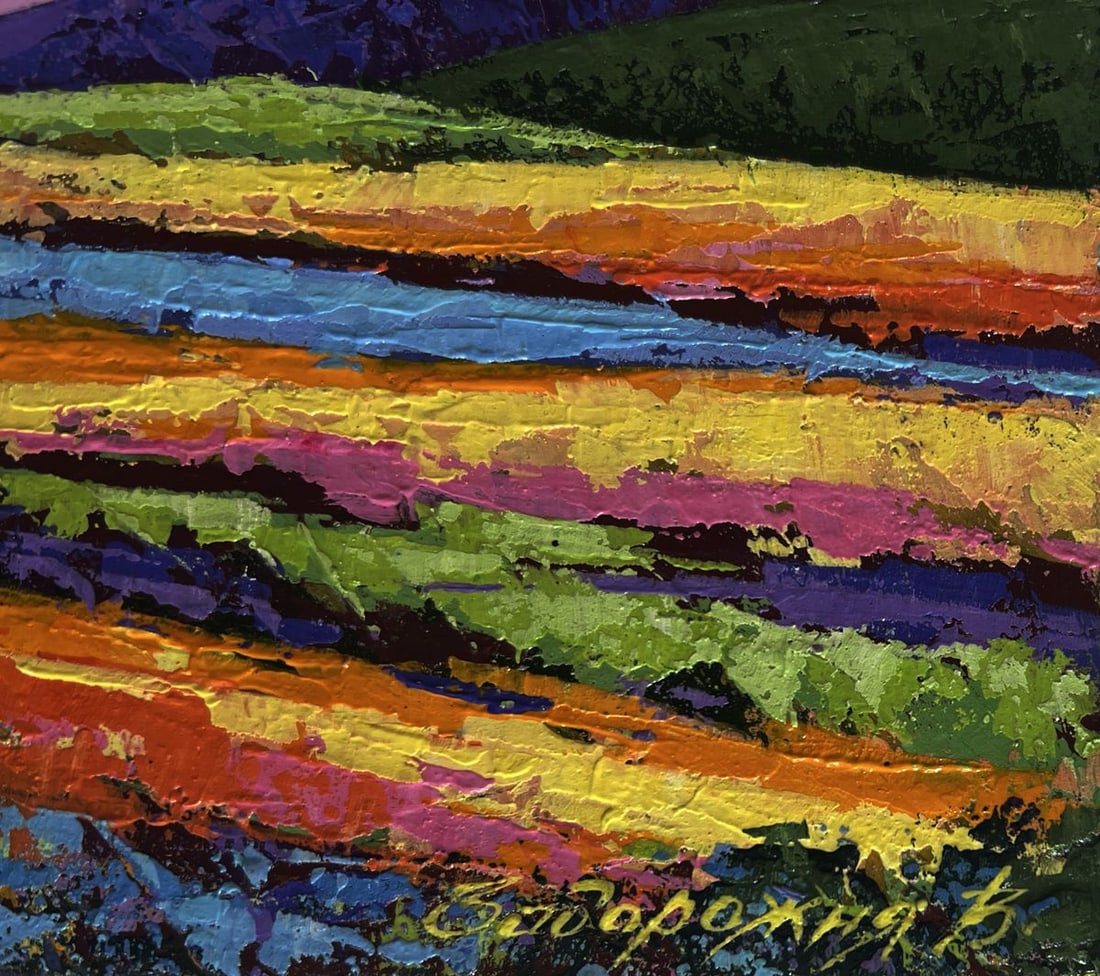 Oil painting Gentle pink sunset V. Zadorozhnya - 7