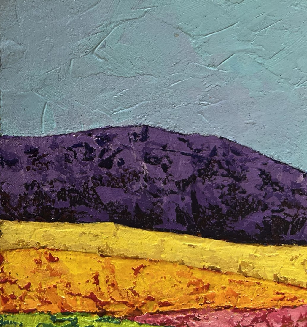 Oil painting A lonely tree in a field V. Zadorozhnya - 5