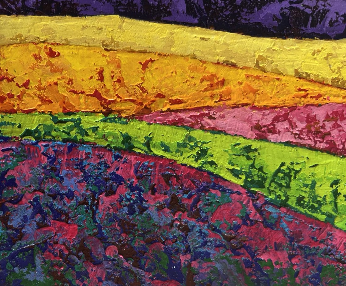 Oil painting A lonely tree in a field V. Zadorozhnya - 6