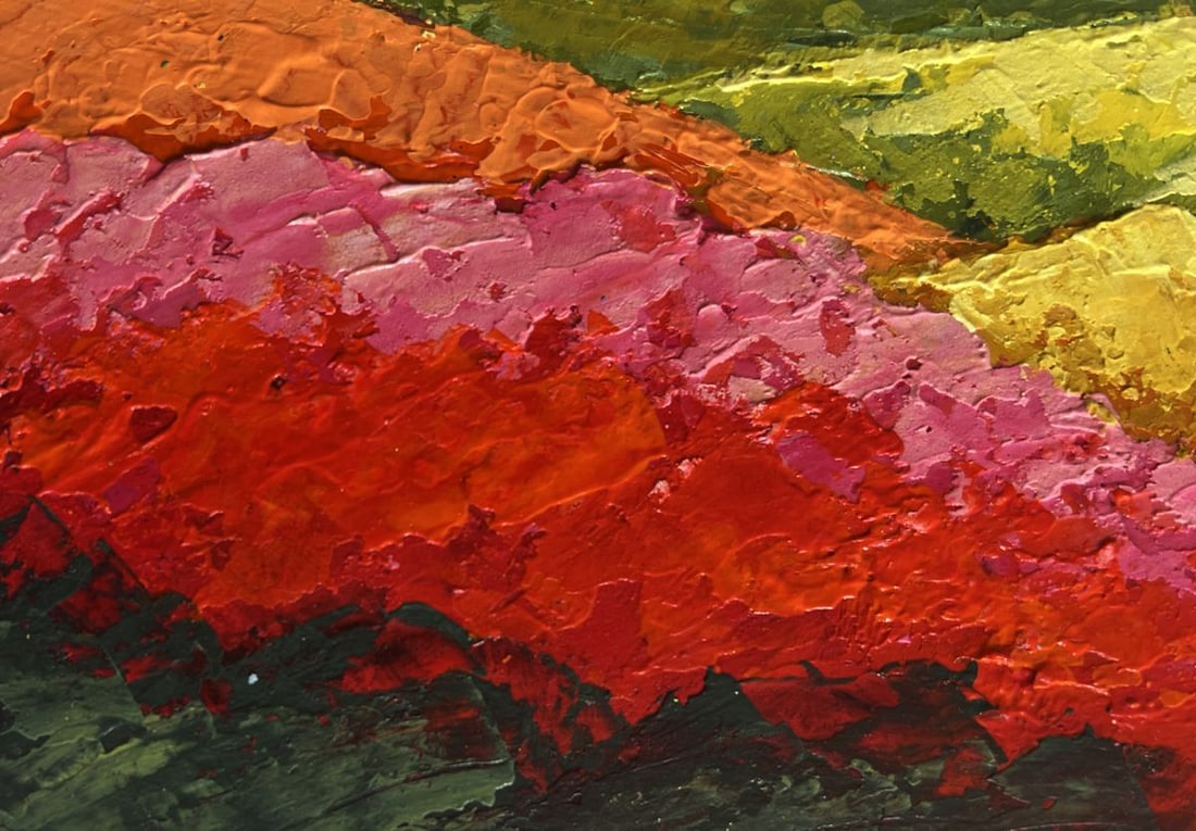 Oil painting Sunset on the top of the mountain V. Zadorozhnya - 6