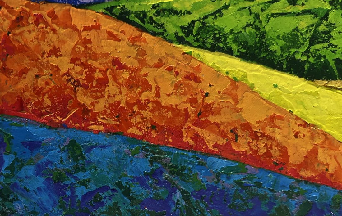 Oil painting Symphony of sunset over the mountains V. Zadorozhnya - 4