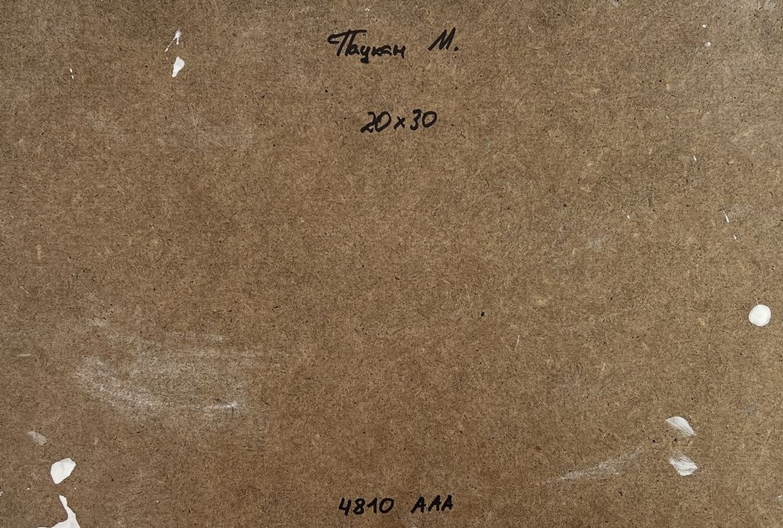 Acrylic painting Snow capped mountain peak Mykhailo Patskan - 10