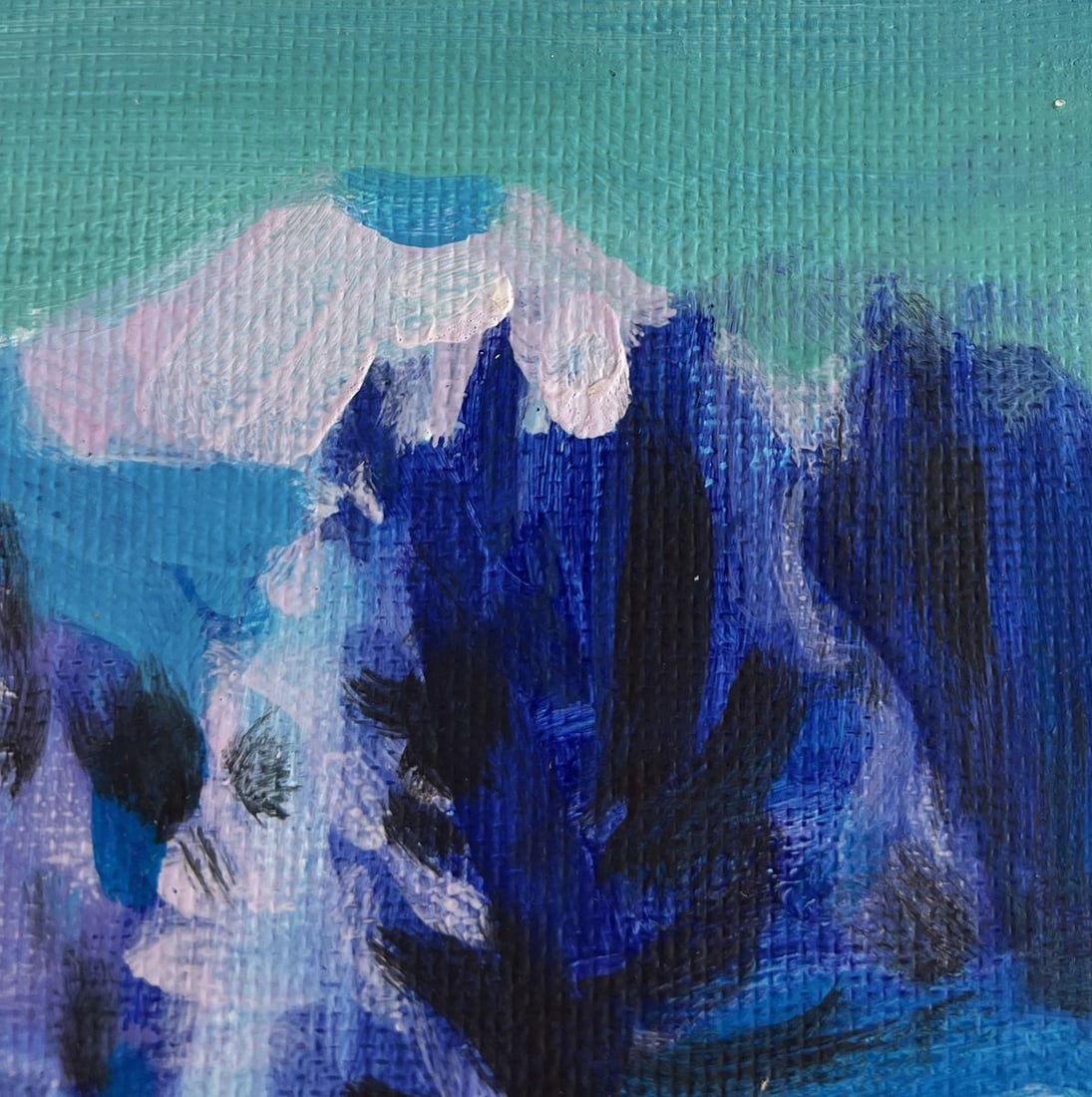 Acrylic painting After the winter snowstorm Mykhailo Patskan - 4