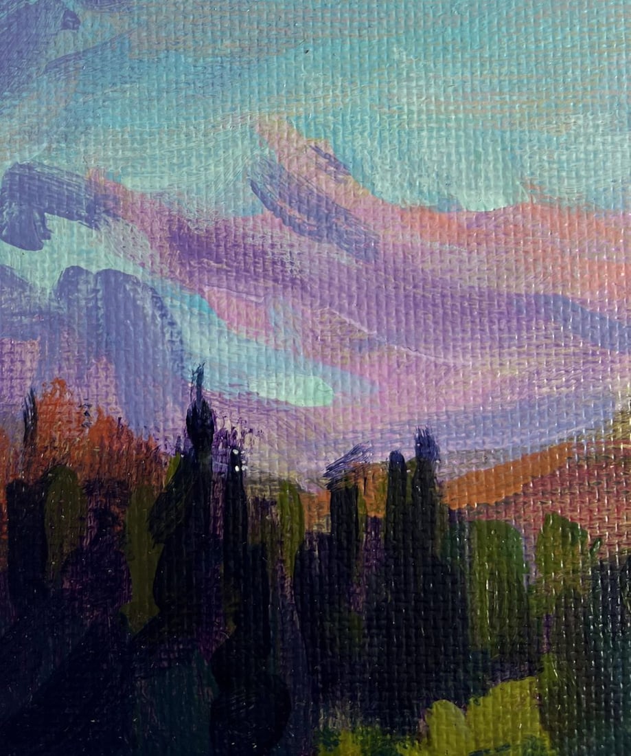 Acrylic painting Lake in the mountains Mykhailo Patskan - 6