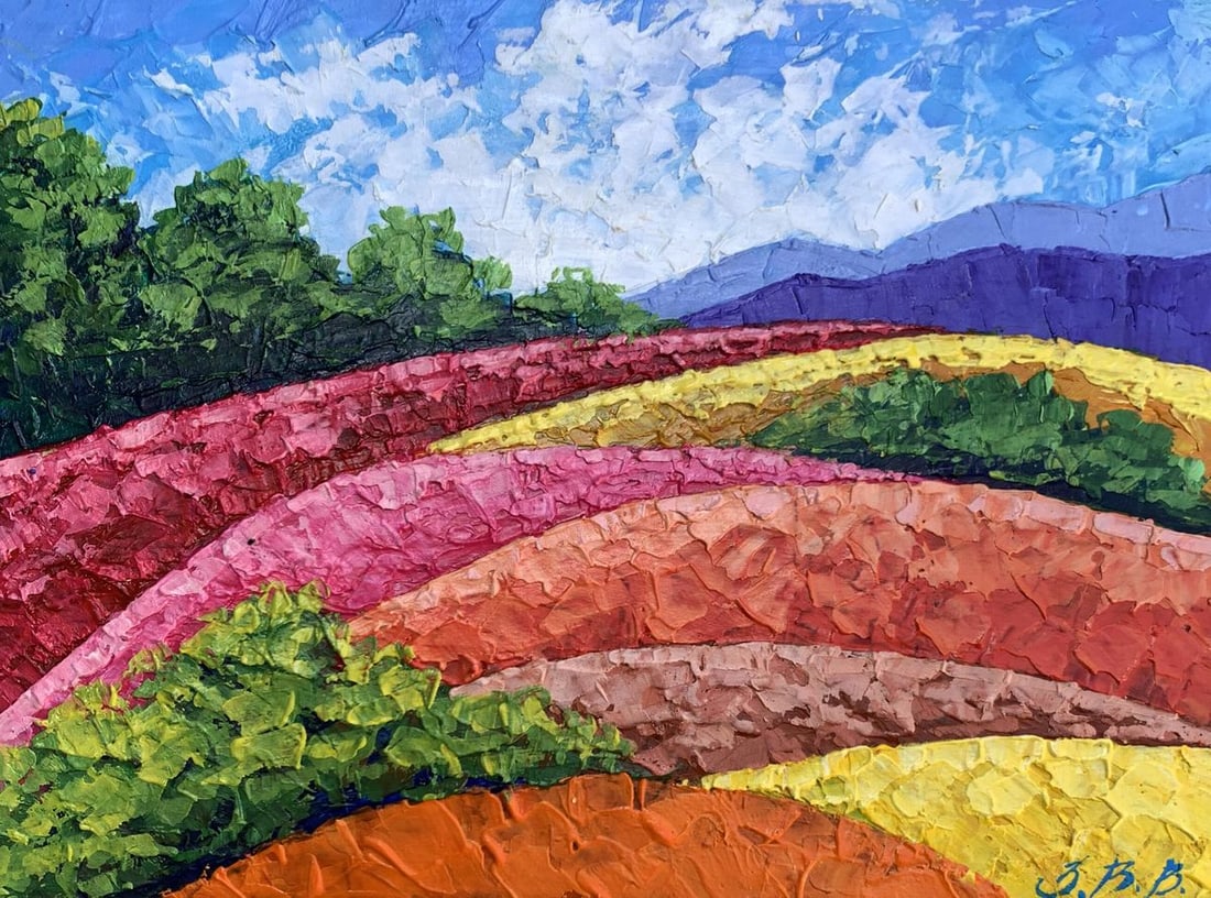 Oil painting Mountains and plains V. Zadorozhnya (1 of 12)