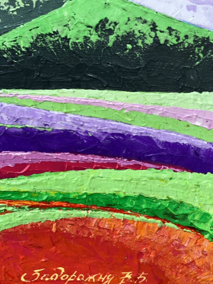 Oil painting High green mountains V. Zadorozhnya - 11