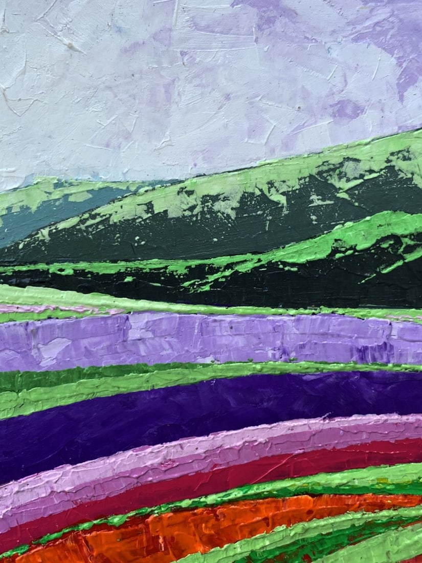 Oil painting High green mountains V. Zadorozhnya - 4