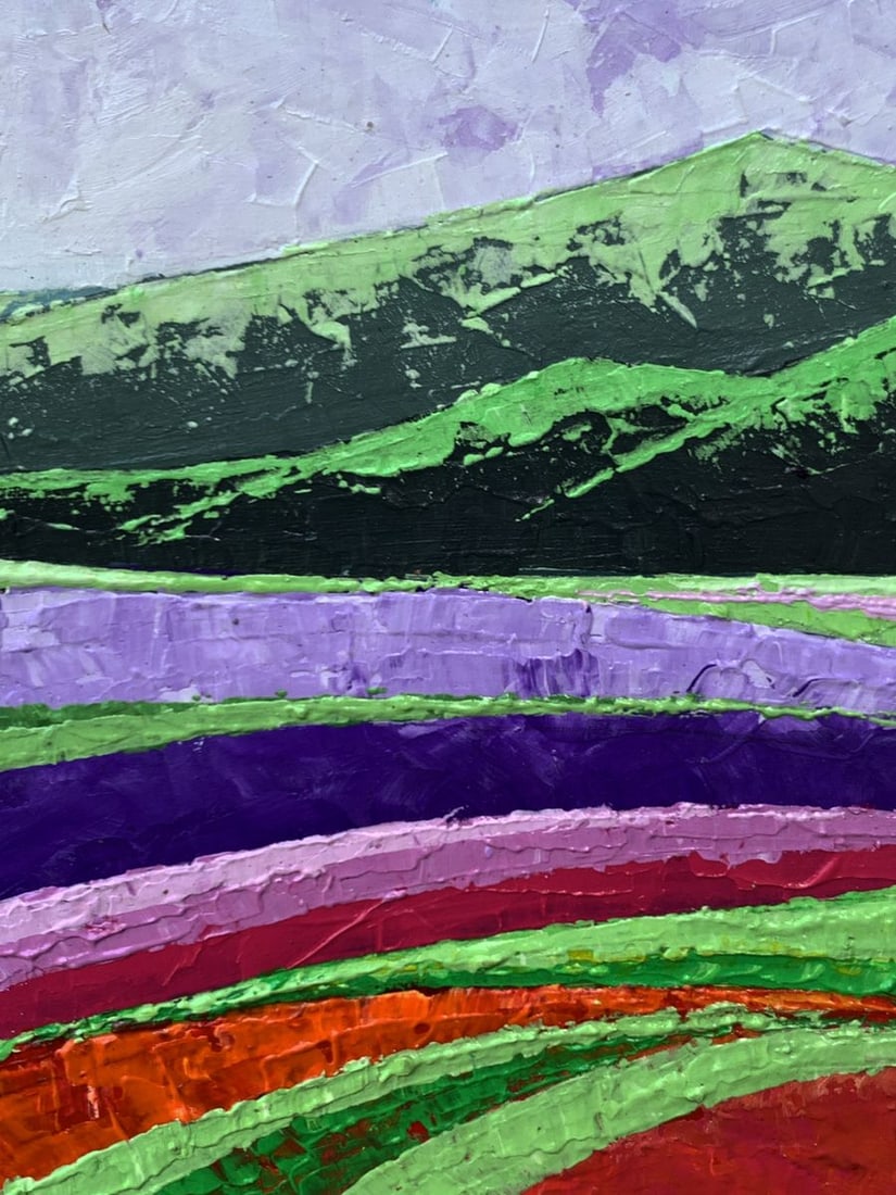 Oil painting High green mountains V. Zadorozhnya - 5