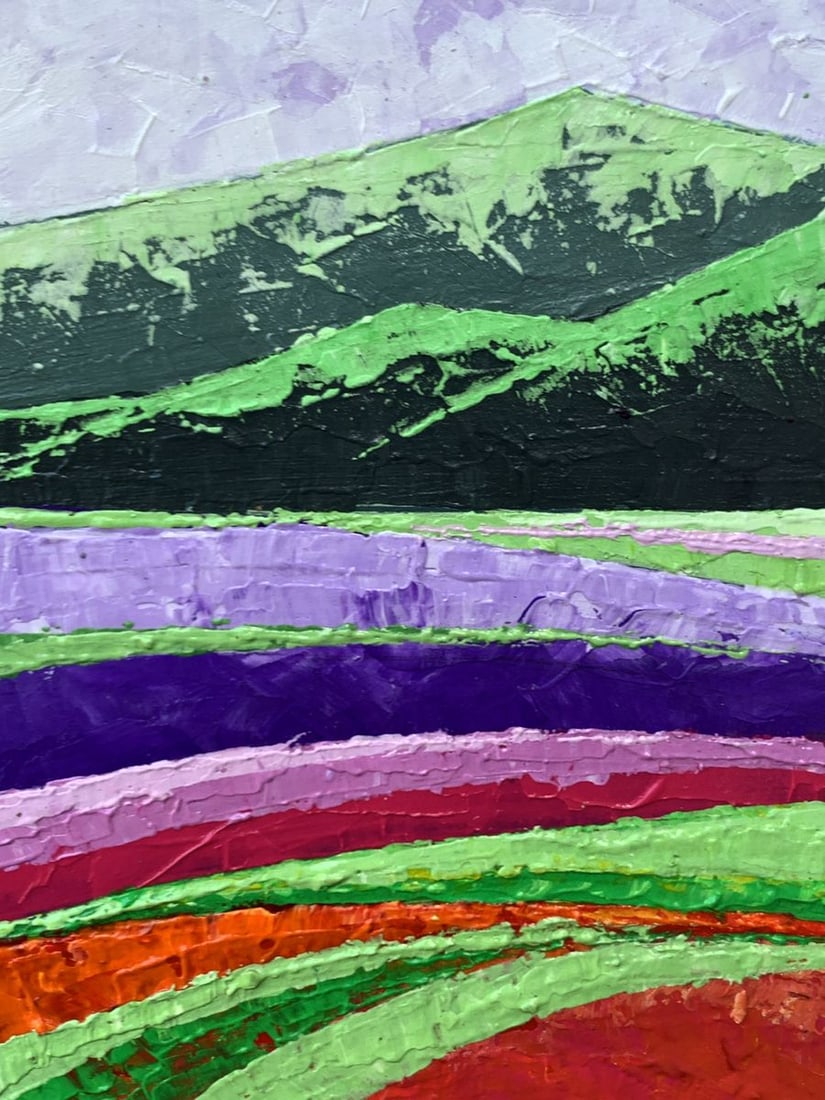 Oil painting High green mountains V. Zadorozhnya - 6