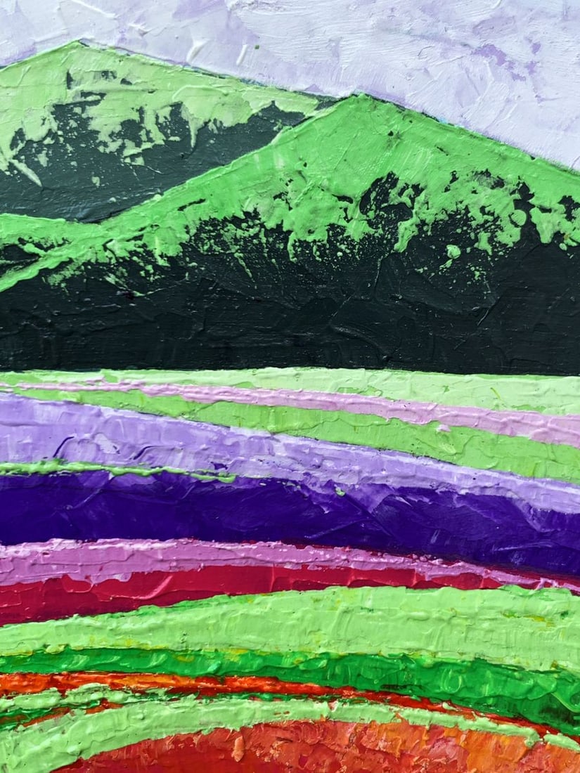 Oil painting High green mountains V. Zadorozhnya - 8