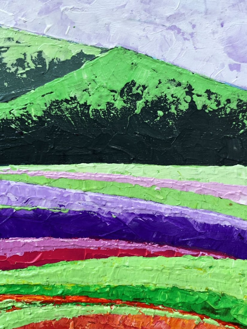 Oil painting High green mountains V. Zadorozhnya - 9