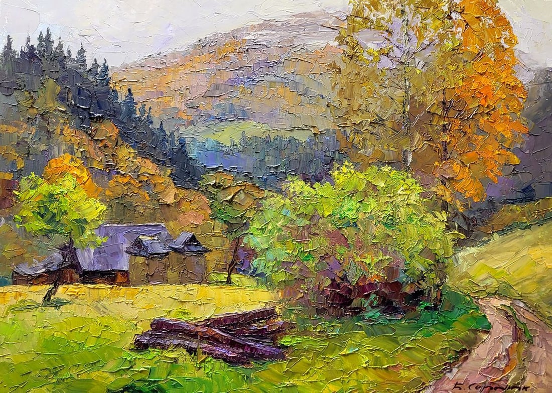 Oil painting Carpathian landscape Serdyuk Boris Petrovich (1 of 7)
