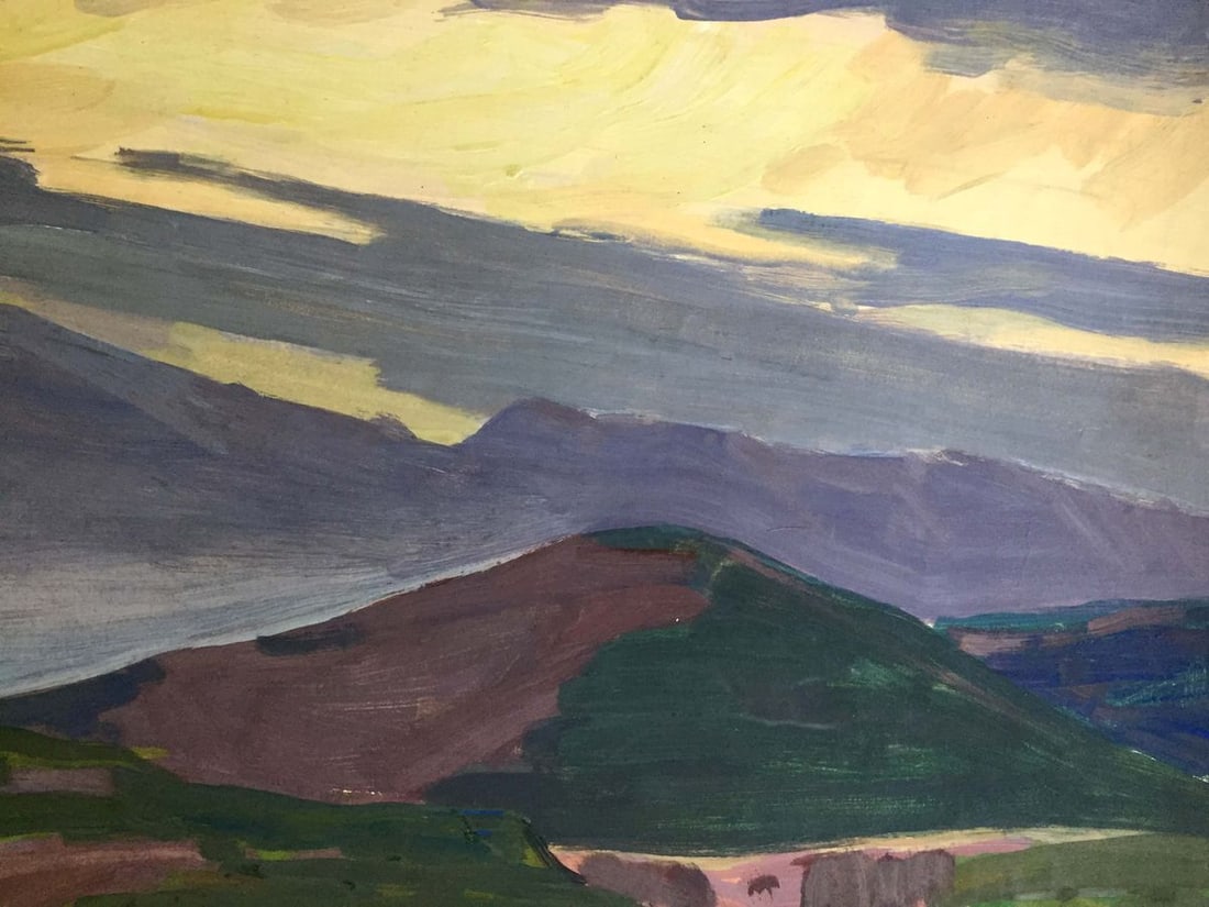 Gouache painting Mountain landscape Chernikov Vladimir Mikhailovich - 6