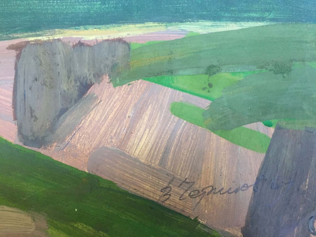 Gouache painting Mountain landscape Chernikov Vladimir Mikhailovich - 8