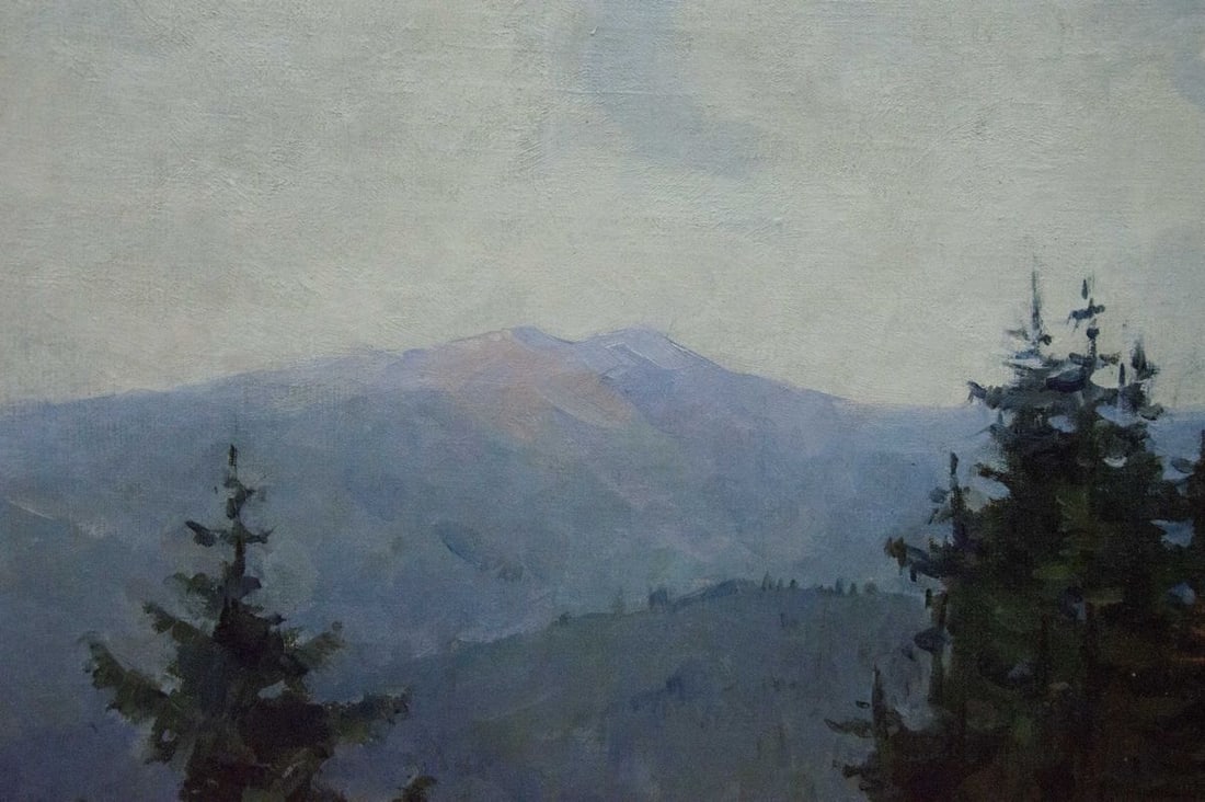 Oil painting Forest landscape - 3