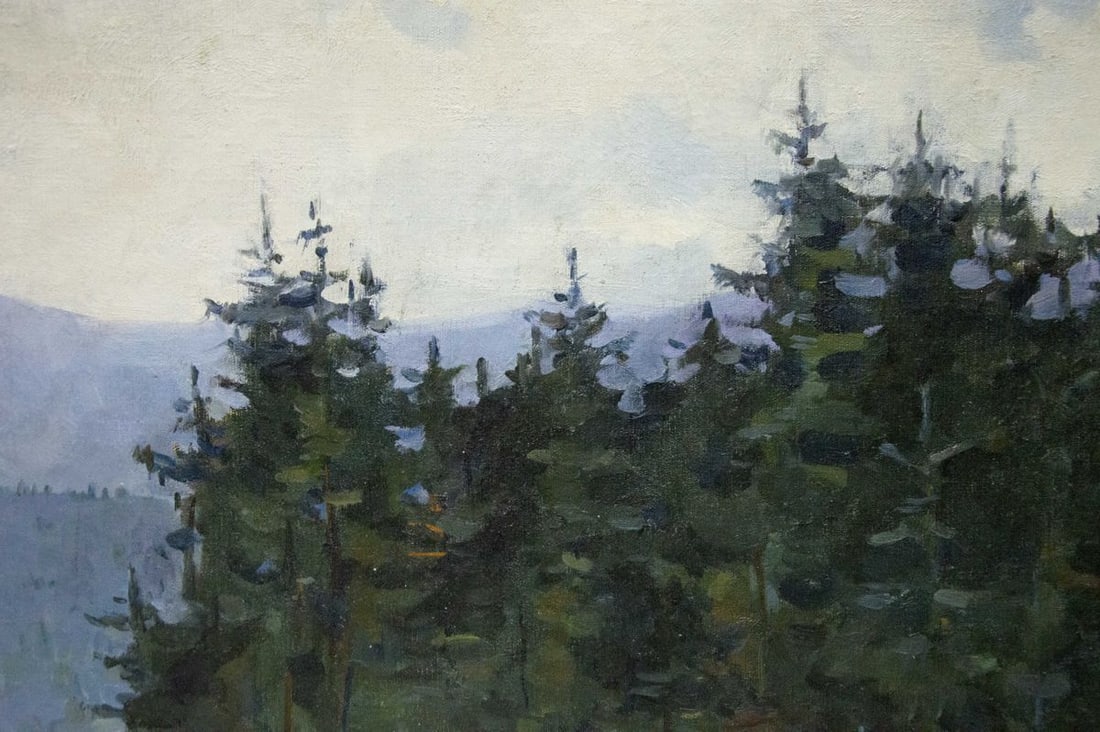 Oil painting Forest landscape - 4